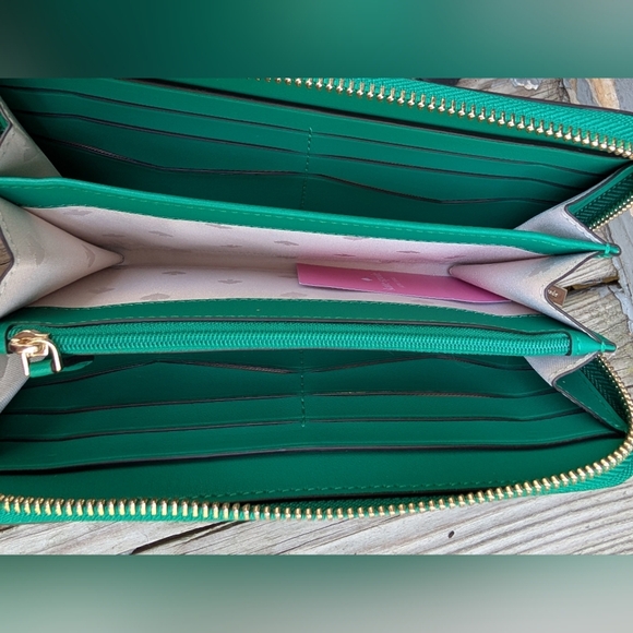 Kate Spade Large Continental Wallet Wintergreen (New) - Picture 10 of 12